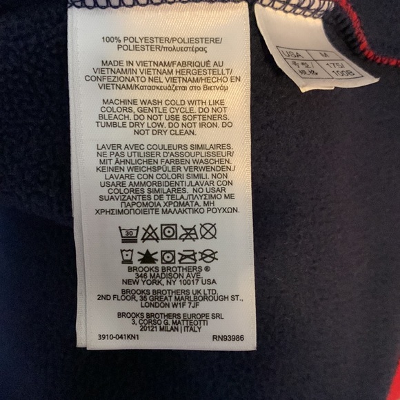 Brooks Brothers Mens Fleece Vest - Picture 8 of 11